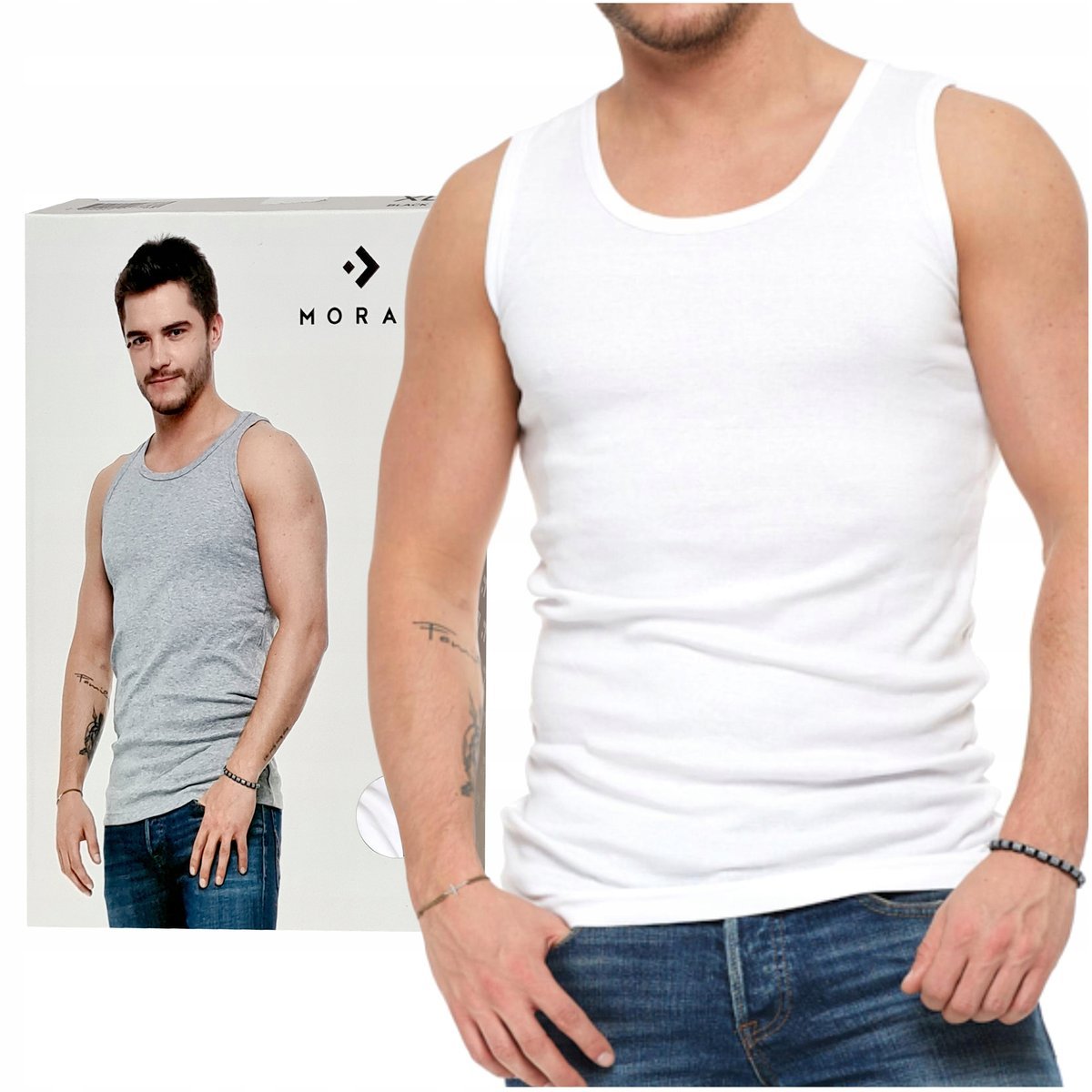 Podkoszulek Męski Bawełniany Moraj 2XL r. XXL