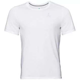 Koszulki męskie - Odlo męski T-shirt S/S Crew Neck F-dry T-shirt biały biały S 550672 - grafika 1