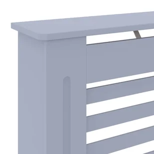 Osłona na kaloryfer, MDF, szara, 78 cm - Akcesoria grzewcze - miniaturka - grafika 6