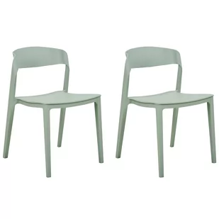 Zestaw 2 krzeseł do jadalni miętowy SOMERS - Krzesła - miniaturka - grafika 1