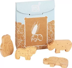Drewniane ciastka zwierzątka Fresh Small Foot - Zabawy w naśladowanie dorosłych - miniaturka - grafika 1