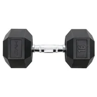 Hantle i ciężarki - HEX PRO BLACK 16 KG HANTLA HMS - miniaturka - grafika 1