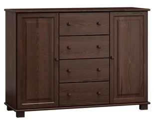 OUTLET - Komoda drewniana sosnowa nr42 g47 orzech - Dom i wnętrze OUTLET - miniaturka - grafika 1