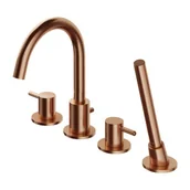 Baterie wannowe i prysznicowe - OMNIRES Y1232CPB Y bateria wannowa 4-otworowa - miniaturka - grafika 1