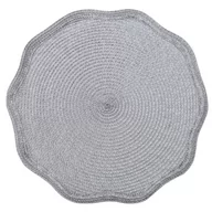 Obrusy i serwetki - Podkładka fi 38 Dekoracyjna Okrągła Otello Stalowy - miniaturka - grafika 1