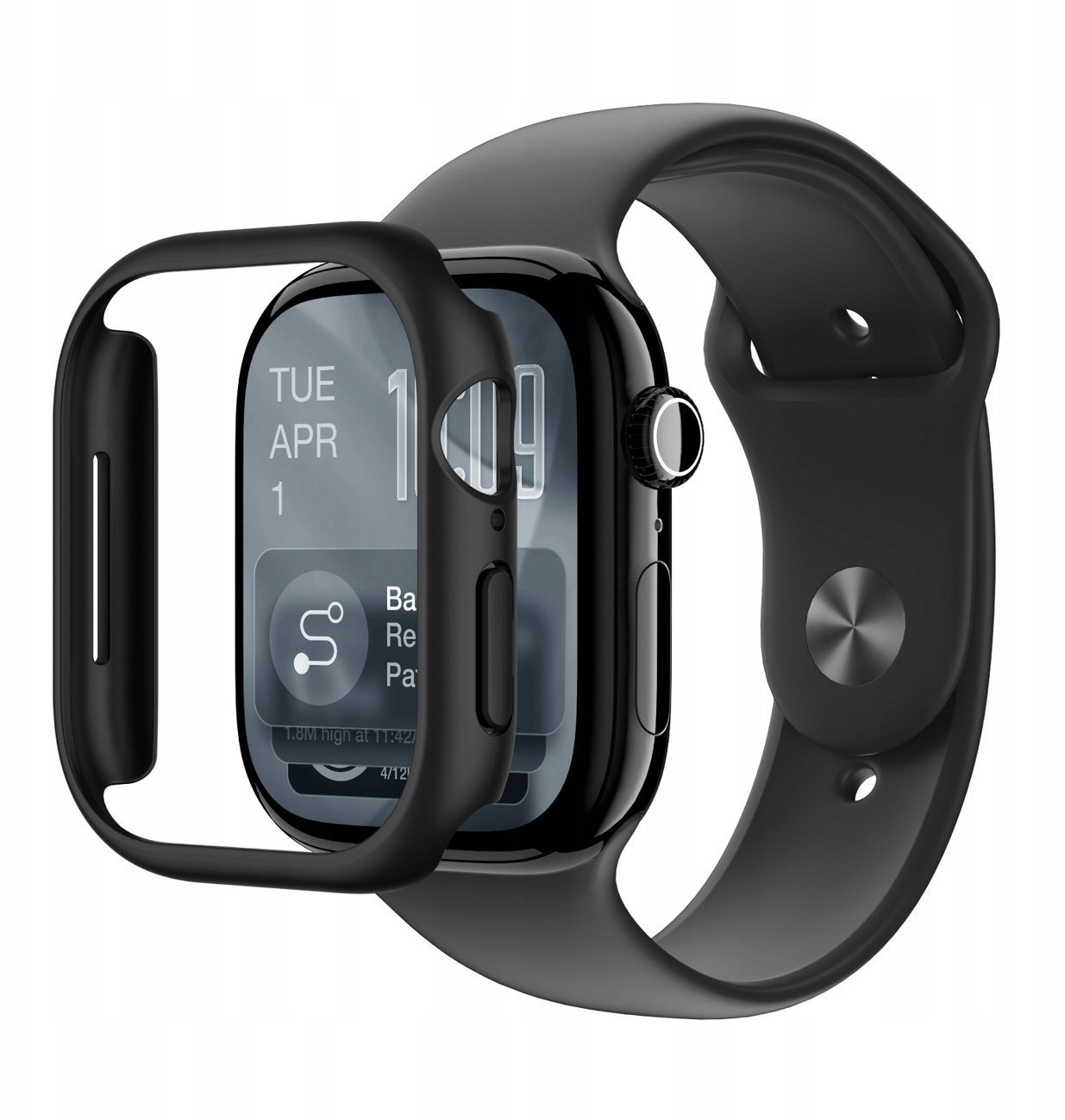 Amazingthing Etui ochronne Minimal na Apple Watch Series 11 46mm - czarne