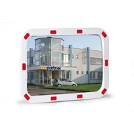 Wyposażenie miejsc publicznych - Lustro drogowe nietłukące, prostokątne, 400 x 600 mm - miniaturka - grafika 1