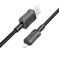 Kable USB - HOCO kabel USB do iPhone Lightning 8-pin 2,4A Leader X94 czarny - miniaturka - grafika 1