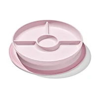 Miseczki i talerzyki dla dzieci - OXO Talerzyk Dzielony z Silikonową Przyssawką Blossom - miniaturka - grafika 1