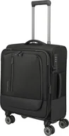 Walizki - Walizka kabinowa poszerzana Travelite CrossLite 55 cm Black - miniaturka - grafika 1