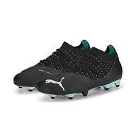 Piłka nożna - PUMA Unisex dziecięce przyszłość Z 3,4 Fg/Ag Jr buty piłkarskie, Puma Black Quarry Elektro Aqua Puma White, 28 EU - miniaturka - grafika 1