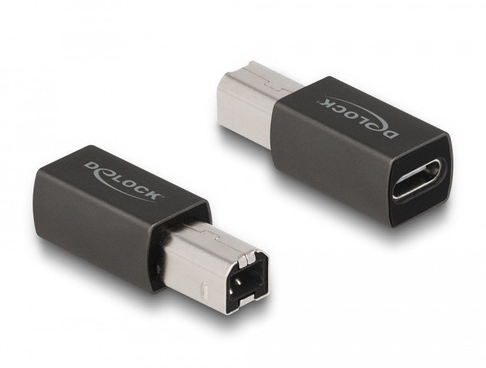 DeLOCK Adapter USB 2.0 żeński USB Type-C na męski Typu-B 65839