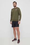 Bluzy męskie - Under Armour bluza męska kolor zielony z aplikacją - miniaturka - grafika 1