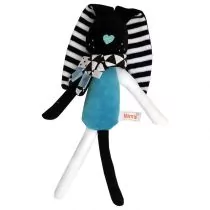 Moms care Moms care NIEBIESKI KRÓLICZEK przytulanka z metkami Moms care MC 737 MC 737 - Zabawki sensoryczne - miniaturka - grafika 1