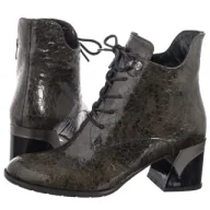 Botki damskie - Trzewiki Zielone L001CRKHOBB034 (VE810-a) Venezia - miniaturka - grafika 1