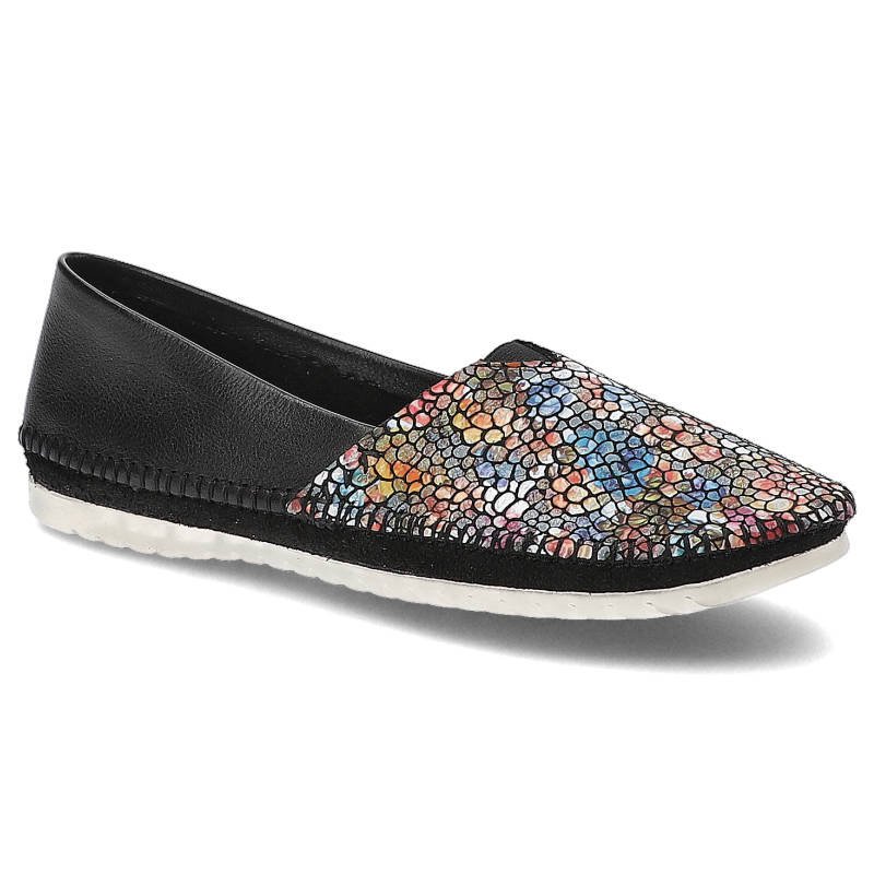 Maciejka, Baleriny, 01930-87/00-0 Czarny/Multikolor, rozmiar 38