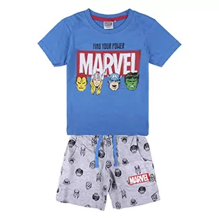 Spodenki damskie - CERDÁ LIFE'S LITTLE MOMENTS - Zestaw odzieży dziecięcej dla chłopców, 2 części (koszulka + szorty) | Ze 100% bawełny z nadrukiem The Avengers - Oficjalna licencja Marvel - grafika 1