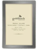 Ramki na zdjęcia - Ramka metalowa zdjęcie 10x15 srebrna z perełkami - miniaturka - grafika 1