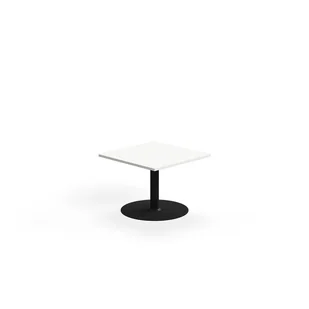 Stolik kawowy ALVA, 700x700x500 mm, laminat wysokociśnieniowy, czarny/biały - Ławy i stoliki kawowe - miniaturka - grafika 1