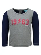 Bluzki damskie - Chłopięca bluzka z nadrukiem szara Lief r.68 - miniaturka - grafika 1