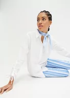 Bluzki damskie - Bluzka z ozdobnymi długimi rękawami, z bawełny organicznej - bonprix - miniaturka - grafika 1