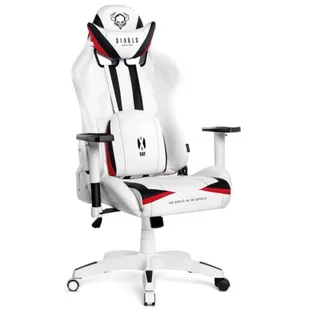 DIABLO CHAIRS DIABLO CHAIRS Fotel DIABLO X-Ray S Biało-czarny - Fotele gamingowe - miniaturka - grafika 1