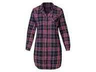 Piżamy damskie - esmara® Damska koszula nocna, z bawełny (XS (32-34), Granatowy) - miniaturka - grafika 1