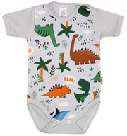 Body dla niemowląt - Body KRÓTKI rękaw 100% Bawełna DINOZAURY r 104 KLEKLE - miniaturka - grafika 1
