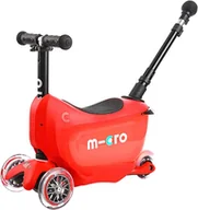 Hulajnogi - Micro Mini2go Deluxe Red czerwona jeździk+hulajnoga MMD032 - miniaturka - grafika 1