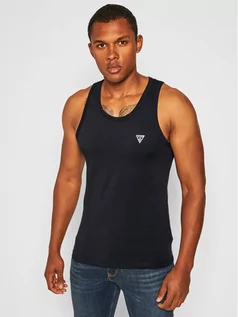 Piżamy męskie - GUESS Tank top U97M02 JR003 Czarny Regular Fit - grafika 1