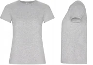 Koszulki i topy damskie - T-shirt Koszulka Damska ORGANICZNA BAWEŁNA Roly GOLDEN 6696 SZARA XL - miniaturka - grafika 1