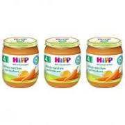 Dania dla dzieci - Hipp Młoda marchew z ziemniakami po 4. miesiącu zestaw 3 x 125 g Bio - miniaturka - grafika 1