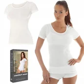 Koszulki i topy damskie - BRUBECK SS11020 koszulka damska T-SHIRT - L - miniaturka - grafika 1