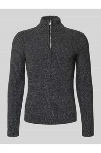 Bluza o kroju regular fit z kołnierzem i krótkim zamkiem błyskawicznym model JOIN - Only & Sons - Bluzy męskie - miniaturka - grafika 1