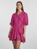 Sukienki - YAS Sukienka codzienna 26029985 Fioletowy Regular Fit - miniaturka - grafika 1