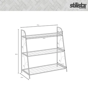 KWIETNIK METALOWY STOJAK NA DONICZKI CZARNY LOFT - Pozostałe ozdoby ogrodowe - miniaturka - grafika 5