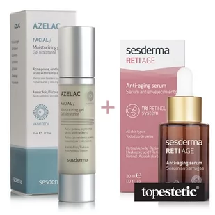 SesDerma Azelac + Reti Age ZESTAW Żel nawilżający do twarzy 50 ml + Serum przeciwzmarszczkowe 30 ml - Serum do twarzy - miniaturka - grafika 1