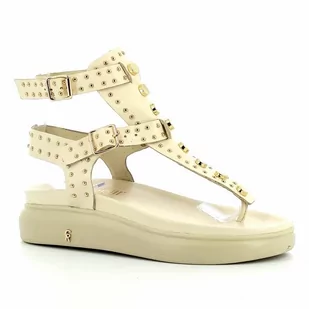 Beżowe sandały damskie CARINII - Carinii - Sandały damskie - miniaturka - grafika 1