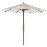 Parasole ogrodowe - Parasol ogrodowy ⌀ 260 cm beżowo-biały FERENTILLO - miniaturka - grafika 1