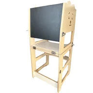 Zestawy mebli dla dzieci - KITCHEN HELPER pomocnik kuchenny dziecięcy MIŚ 3w1 tablica biurko krzesełko - miniaturka - grafika 1