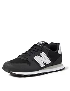 New Balance Męskie 500 U Sneakersy, Czarne srebro, 41.5 EU - Sneakersy damskie - miniaturka - grafika 1