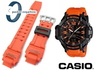 Akcesoria do zegarków - PASEK CASIO G-SHOCK GA-1000 GA-1100 GW-A1000 GW-A1100 ORYGINAŁ POMARAŃCZOWY - miniaturka - grafika 1