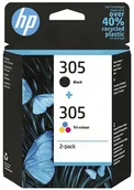 Tusze oryginalne - Zestaw tuszy HP 305 / 6ZD17AE Czarny + Kolor (Oryginalny) - miniaturka - grafika 1