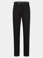 Spodnie męskie - Bugatti Spodnie materiałowe 4220 16224 Czarny Slim Fit - miniaturka - grafika 1