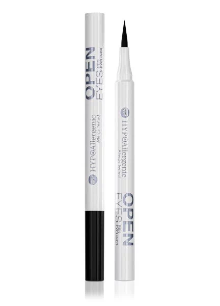 Bell Hypoallergenic Precyzyjny Eyeliner do Kresek Open Eyes 01 Noir Black 6 ml 554912