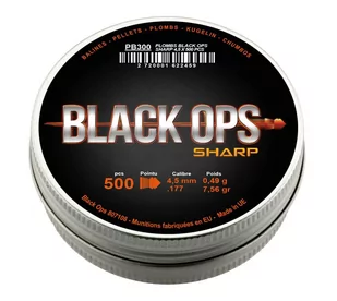 Śrut Diabolo Pointed Black Ops Sharp 4,5 mm Szpic 500 szt - Amunicja do wiatrówek - miniaturka - grafika 1