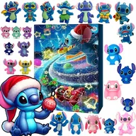 Ozdoby bożonarodzeniowe - Kalendarz Adwentowy Stich Angel Lilo Stitch Figurki Prezent Na Mikołaja - miniaturka - grafika 1