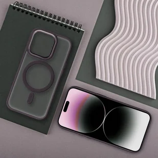Futerał MATTE MAG COVER kompatybilny z MagSafe do SAMSUNG S25 fioletowy - Etui i futerały do telefonów - miniaturka - grafika 1