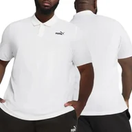 Koszulki męskie - Puma koszulka polo polówka biała klasyczna 851759 02 6XL - miniaturka - grafika 1