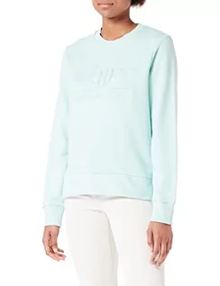 Bluzy damskie - GANT Damska bluza Tonal Archive Shield Sweat Sweatshirt, Minty Green, Standard, Minty Green, S - grafika 1